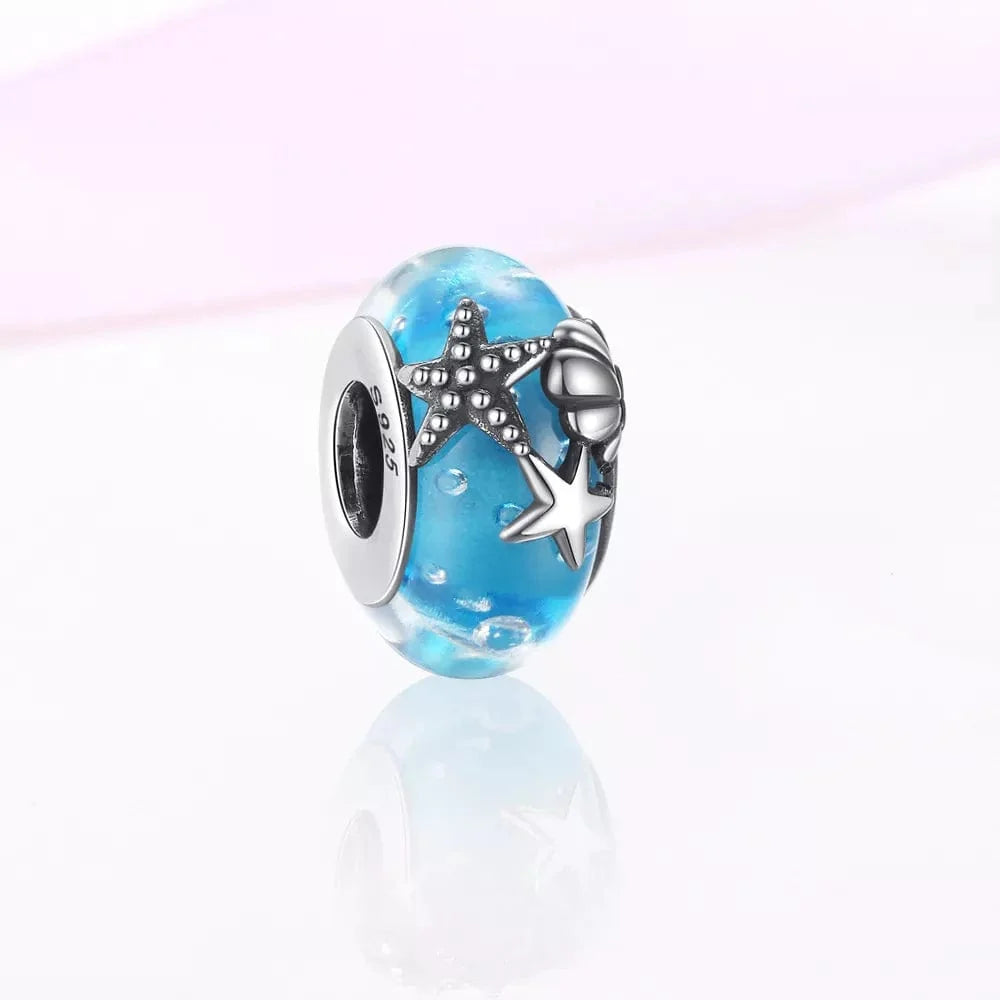 Charm Étoile de Mer en Verre Océan