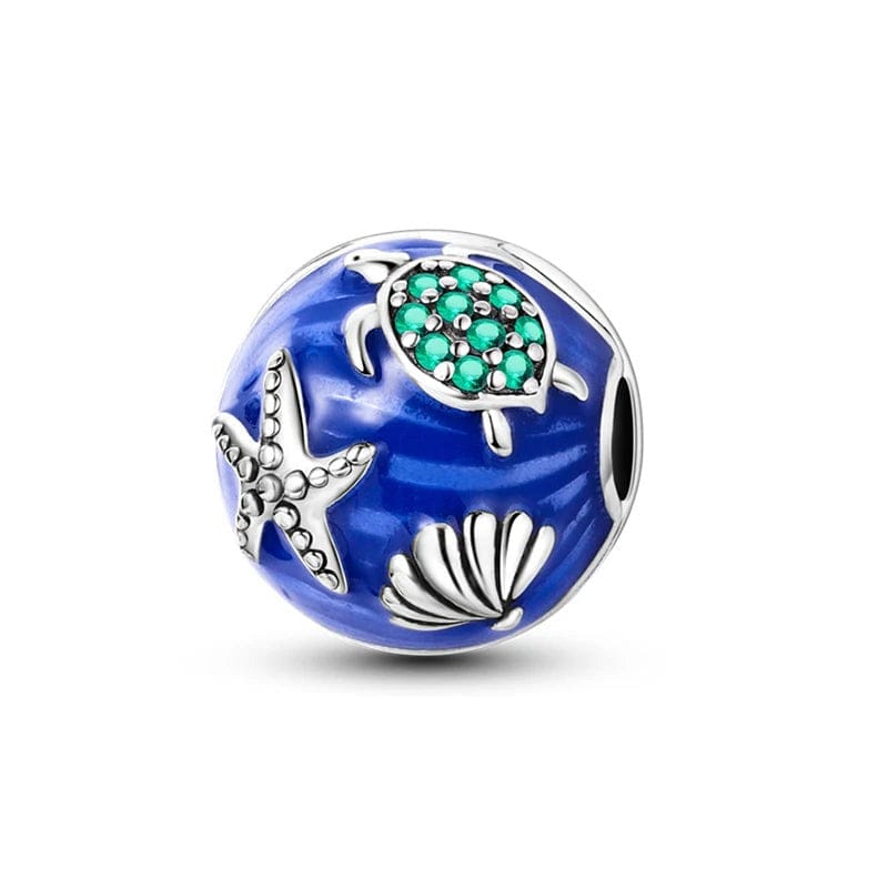 Charm Tortue et Étoile de Mer Océan