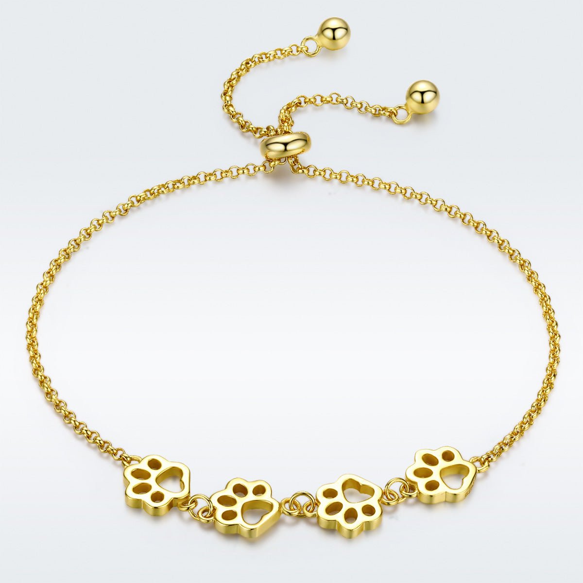 Bracelet Réglable Empreintes de Pattes
