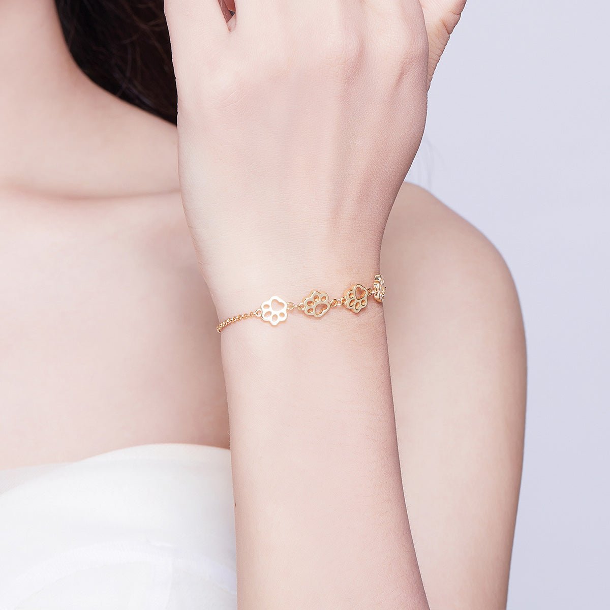 Bracelet Réglable Empreintes de Pattes