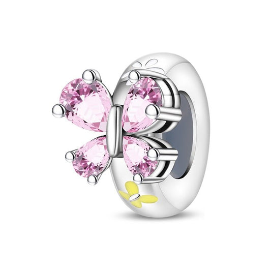 Charm Séparateur Papillon Rose