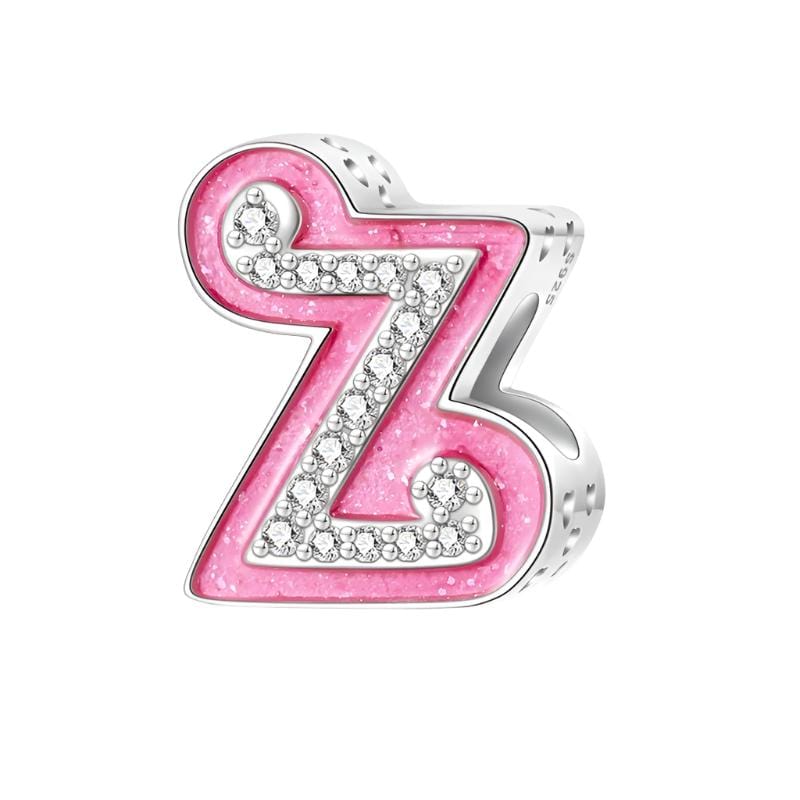 Charm Lettre Rose A~Z