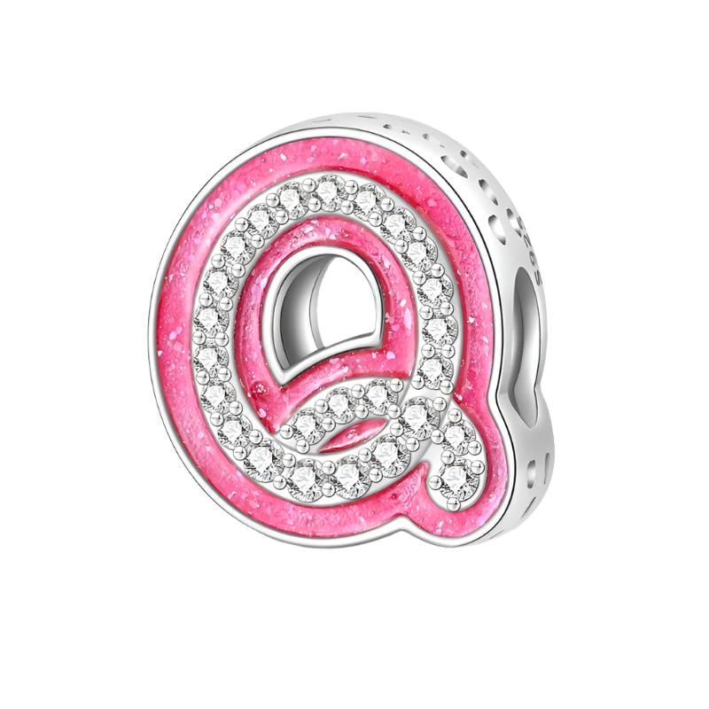 Charm Lettre Rose A~Z