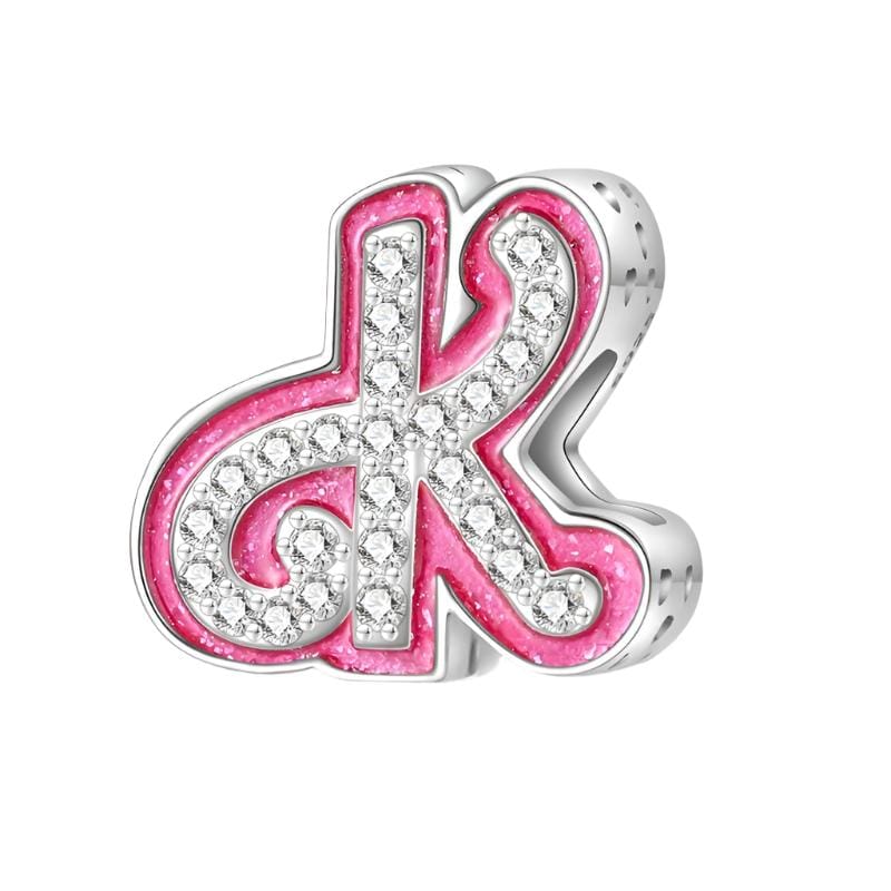 Charm Lettre Rose A~Z