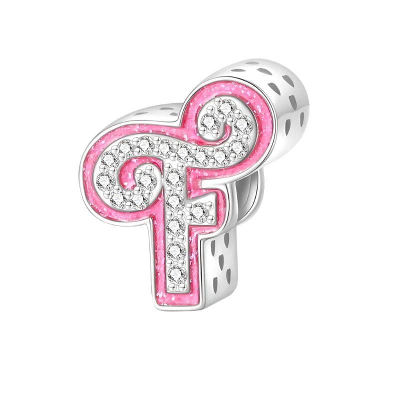 Charm Lettre Rose A~Z