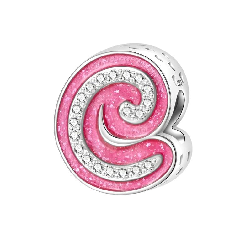 Charm Lettre Rose A~Z