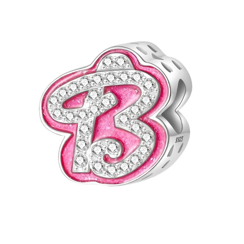 Charm Lettre Rose A~Z