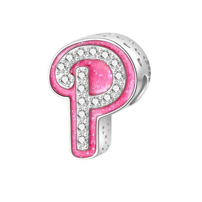 Charm Lettre Rose A~Z
