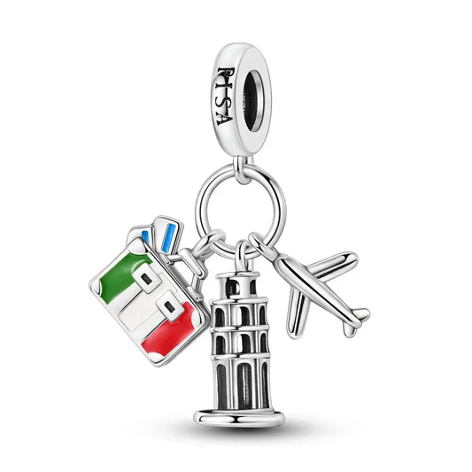 Charm Triple Pendant Monuments d'Italie Pise