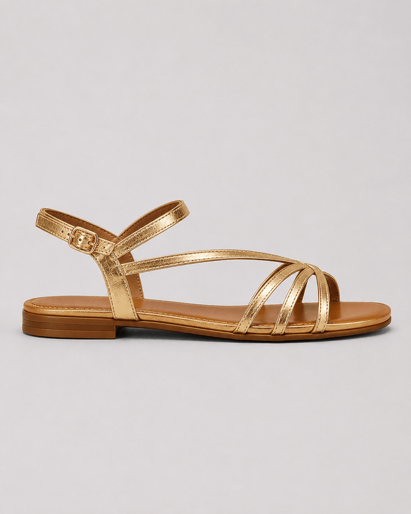 Marta | Gyldne sandaler: sommerens elegance
