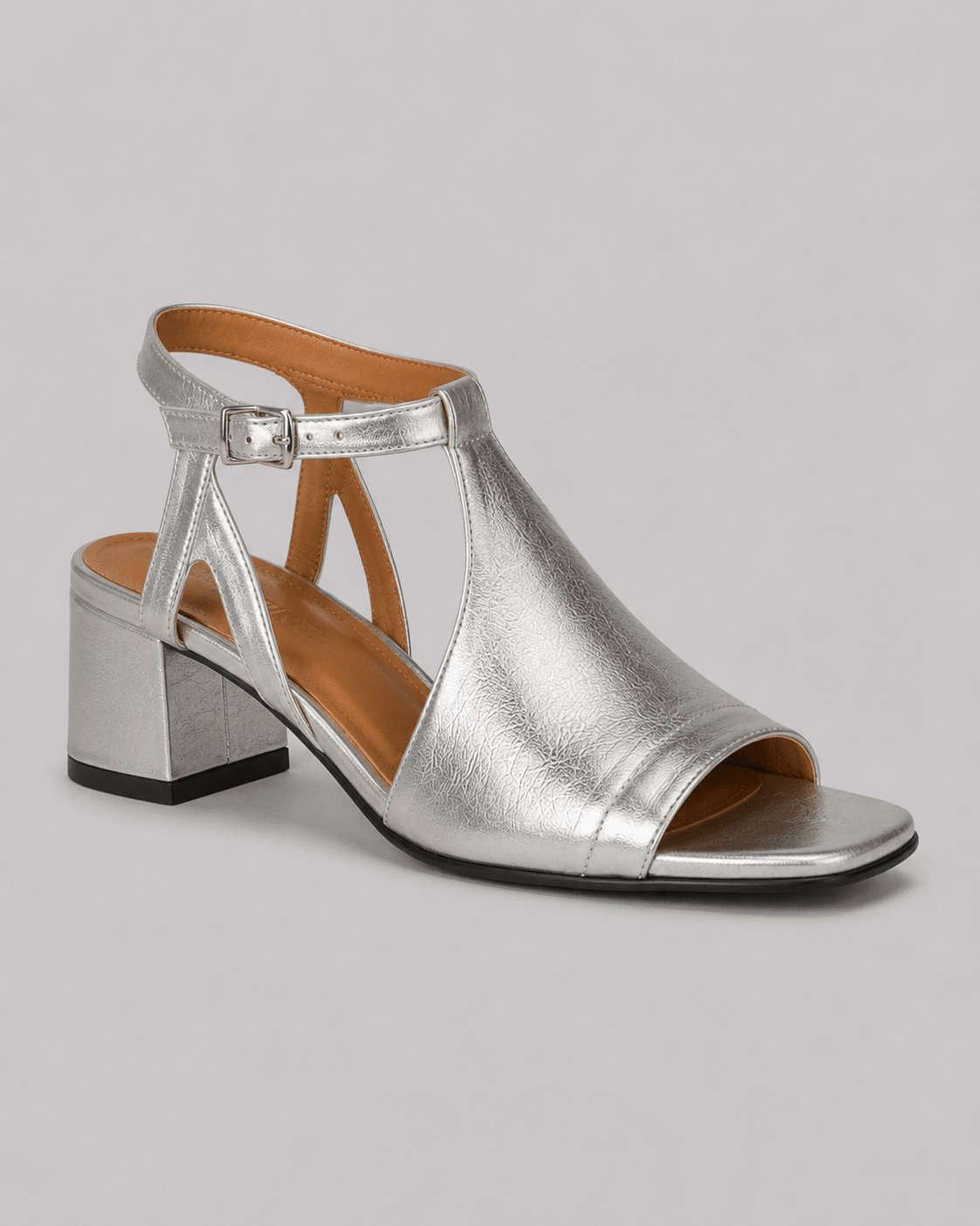Serena | Sølvfarvede sommersandaler