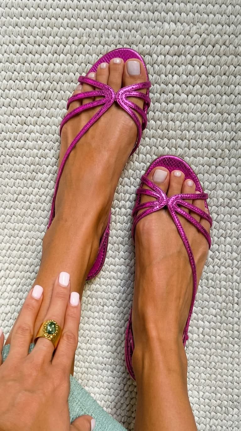 Marta | Gyldne sandaler: sommerens elegance
