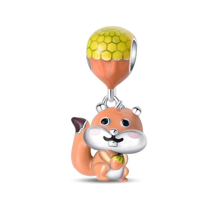 Charm Pendant Écureuil Roux