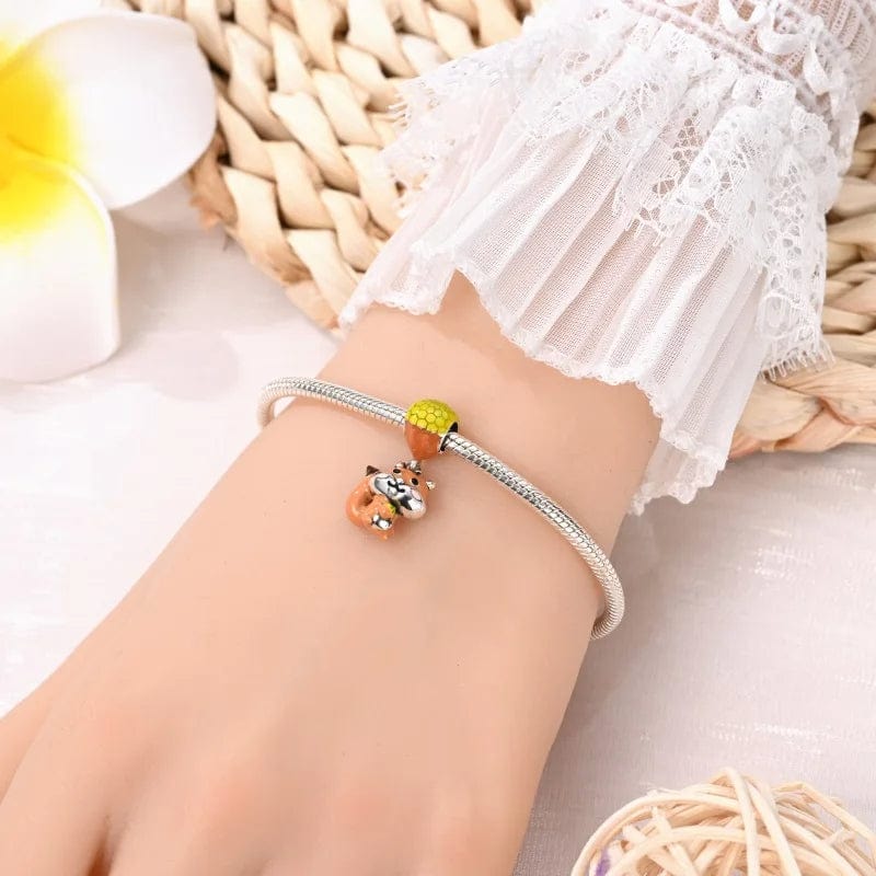 Charm Pendant Écureuil Roux