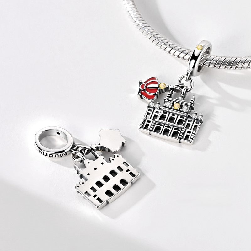 Charm Pendant Palais Royal de Madrid et Couronne