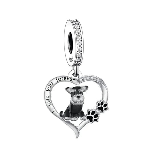 Charm Cœur Schnauzer
