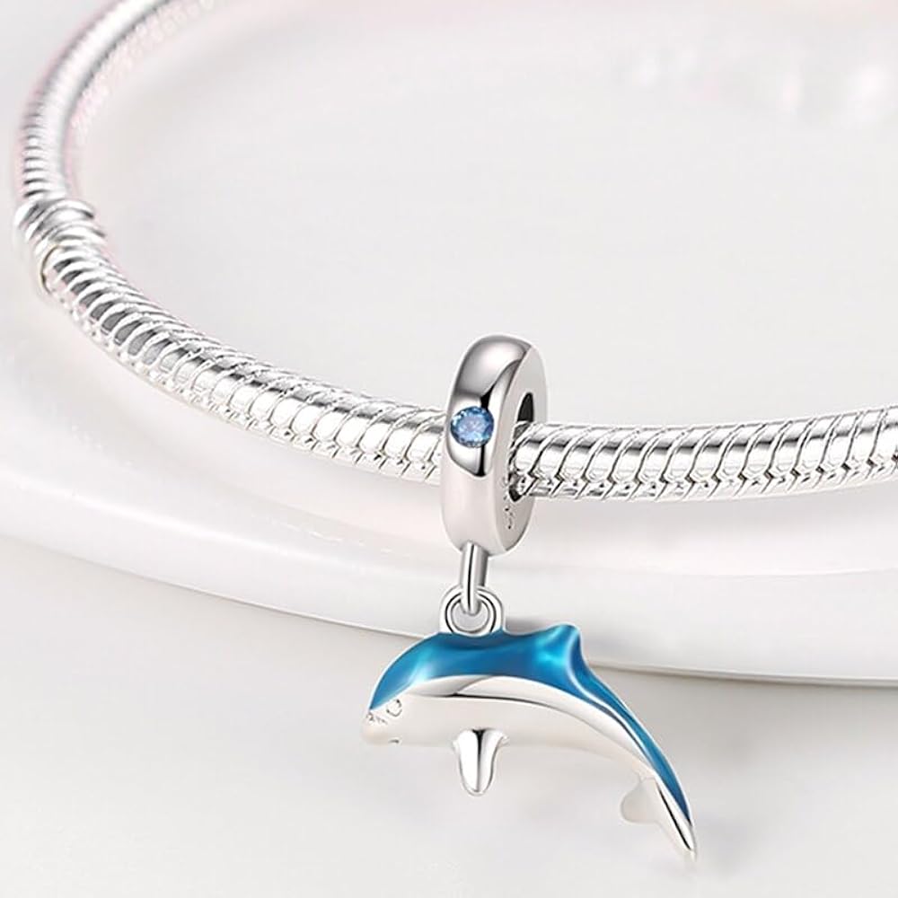 Charm Pendant Dauphin Scintillant