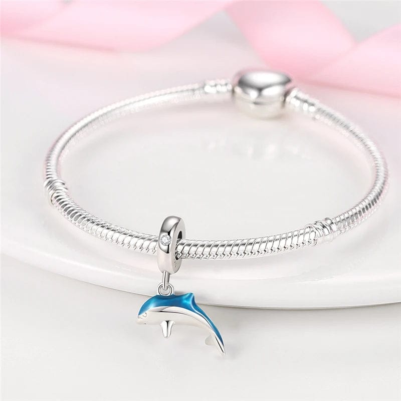 Charm Pendant Dauphin Scintillant