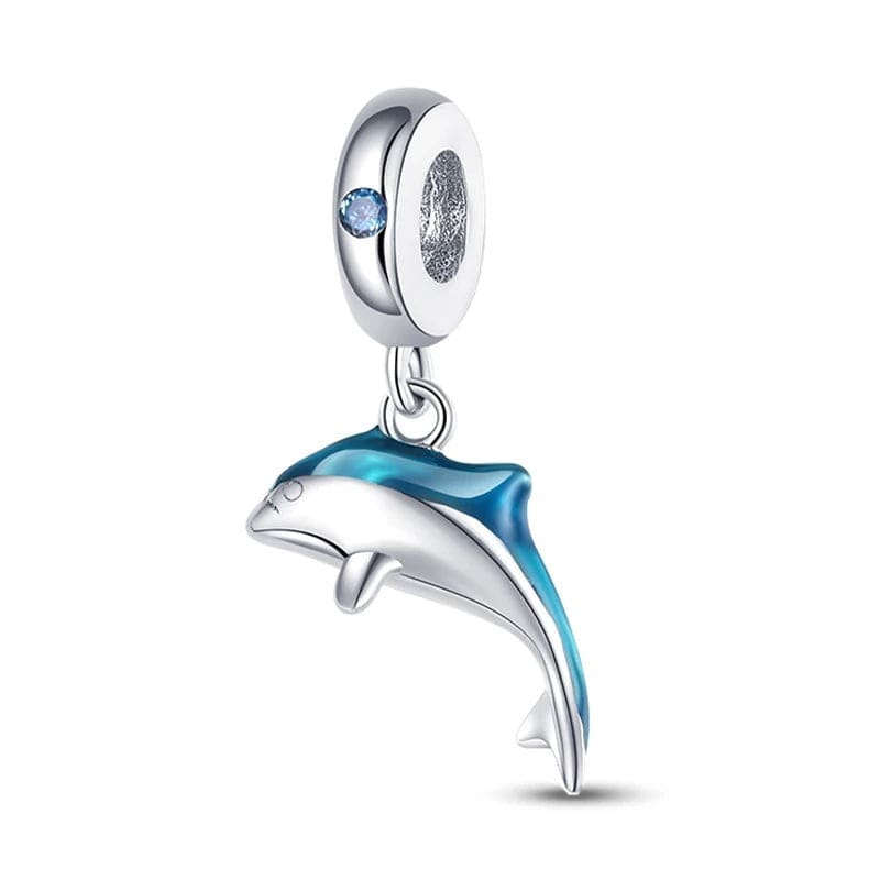 Charm Pendant Dauphin Scintillant