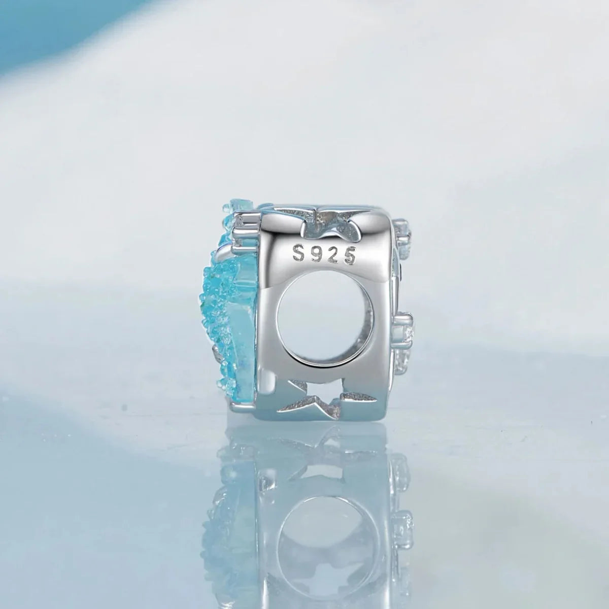 Charm Étoile de Mer Scintillante et Cœur Océan