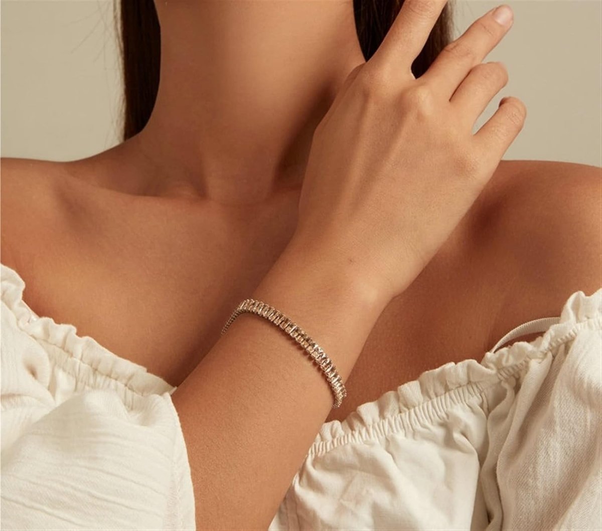 Bracelet Tennis en Cristal Brillant
