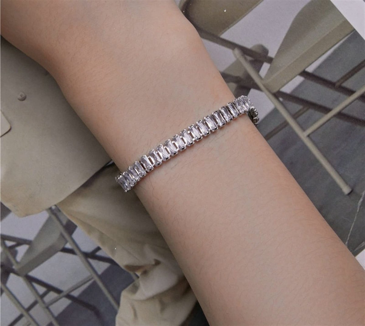 Bracelet Tennis en Cristal Brillant