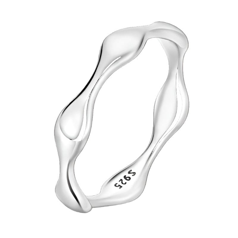 Bague Ajourée Brillante en Argent Sterling