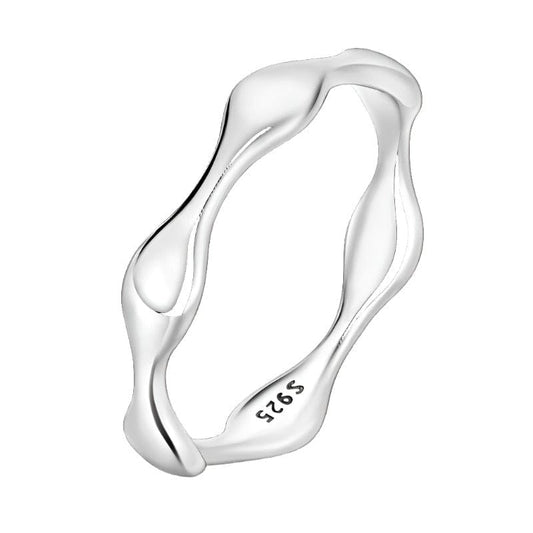 Bague Ajourée Brillante en Argent Sterling