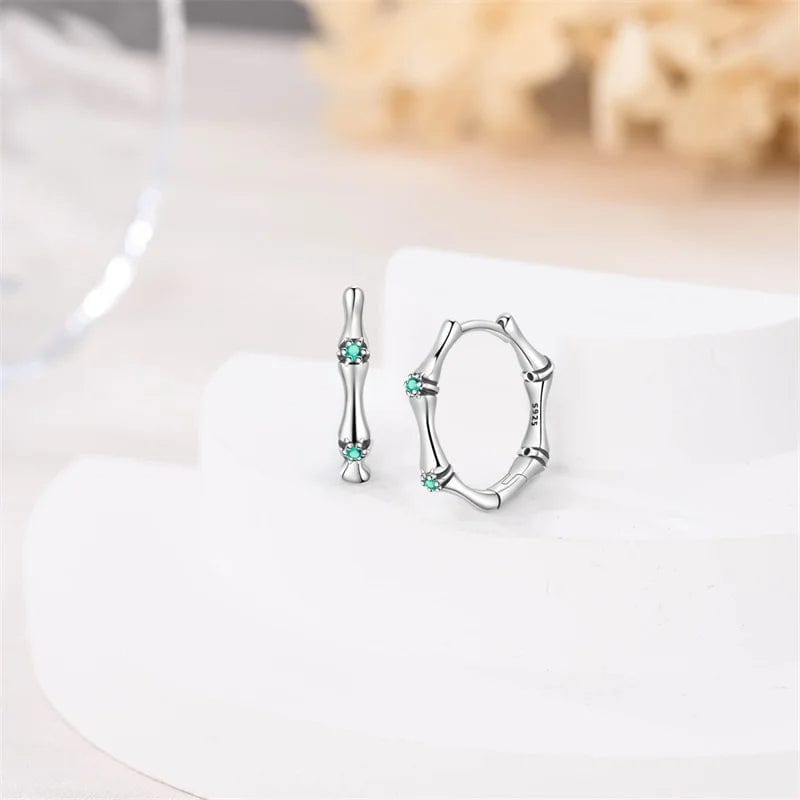 Créoles Argent Bambou
