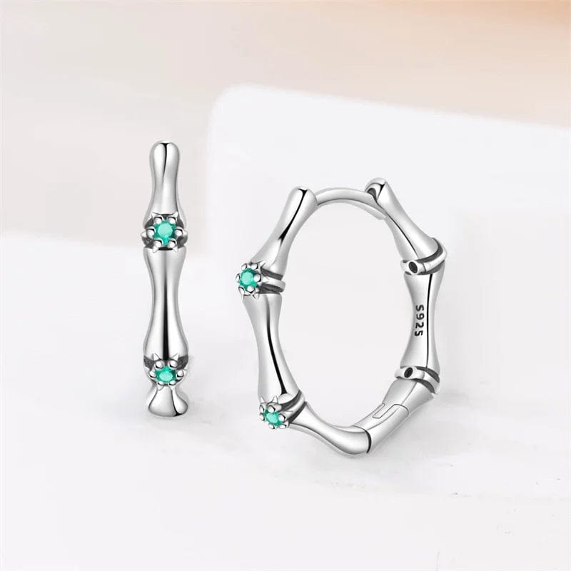 Créoles Argent Bambou