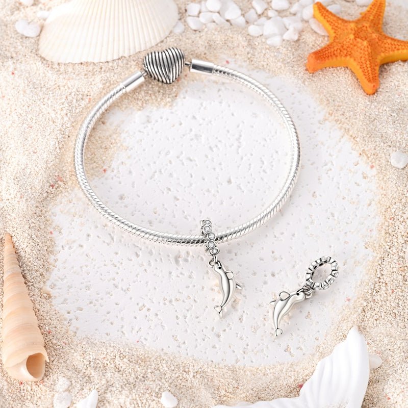 Charm Pendant Dauphin Argenté