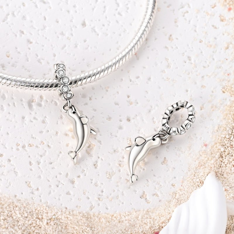 Charm Pendant Dauphin Argenté