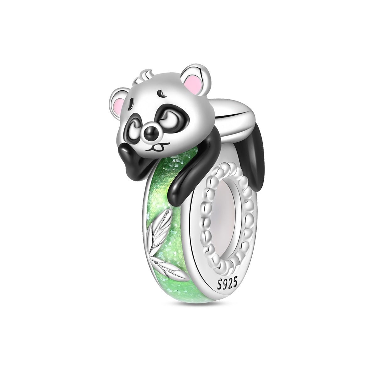 Charm Panda Endormi et Bambou Lumineux