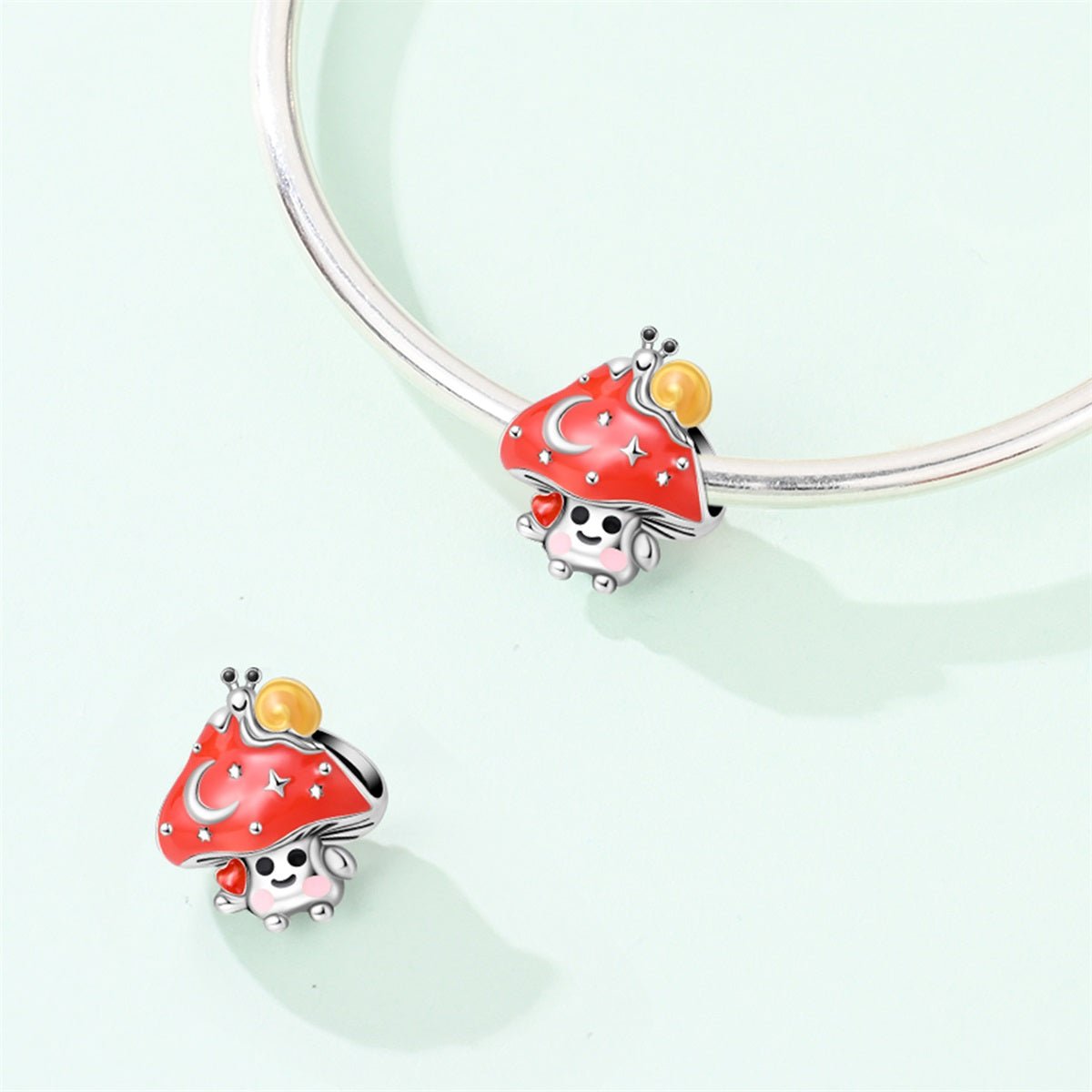 Charm Escargot sur Champignon Magique