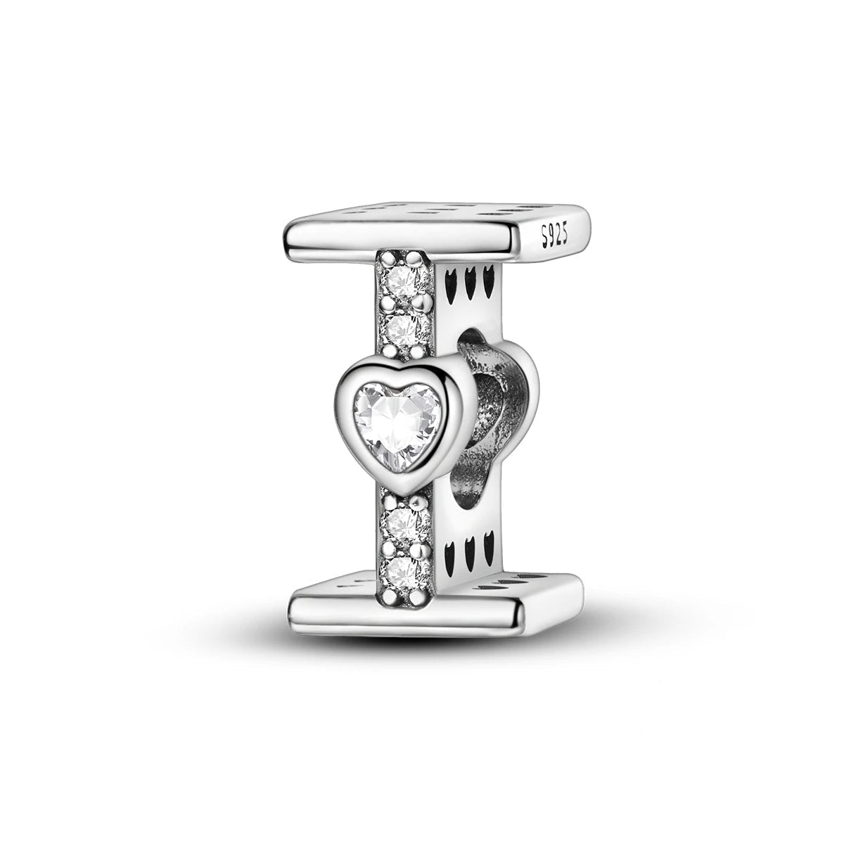 Charm Lettre Cœur Scintillant A~Z