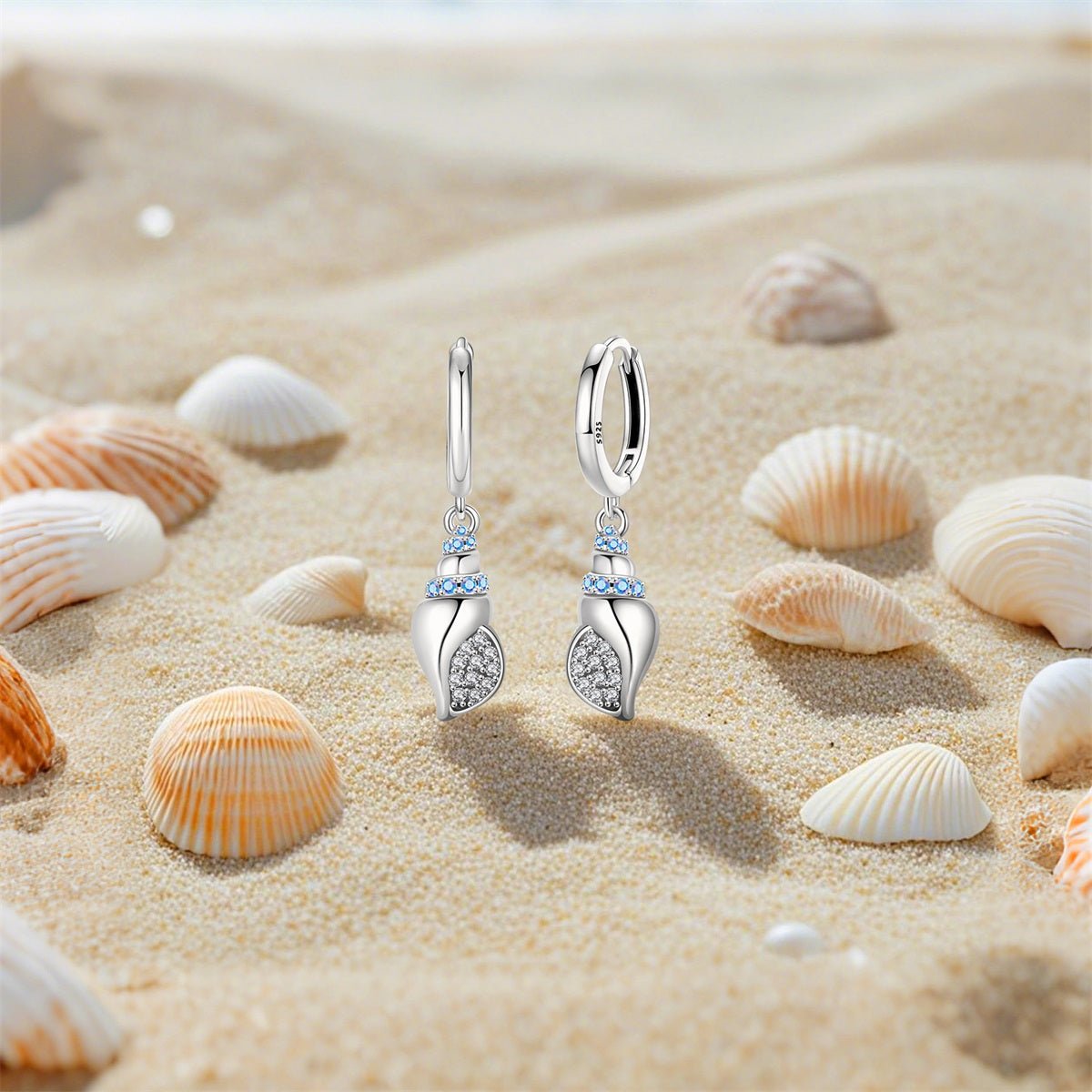 Créoles Coquillage Scintillant