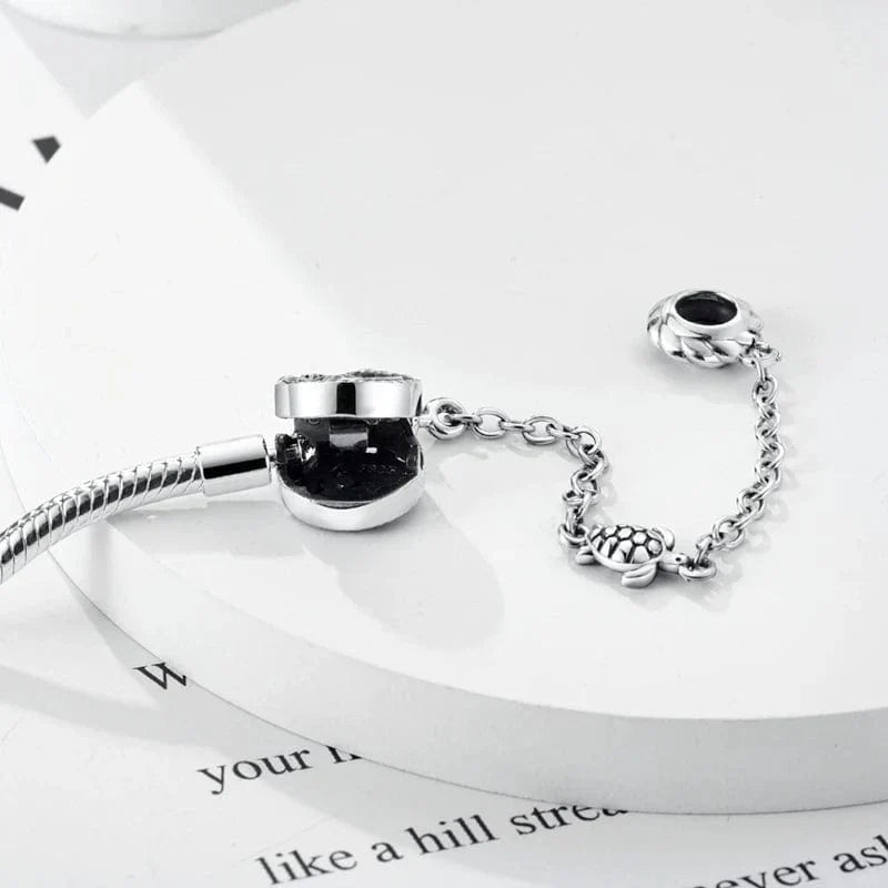 Bracelet à Charms Étoile de Mer avec Chaîne de Sécurité