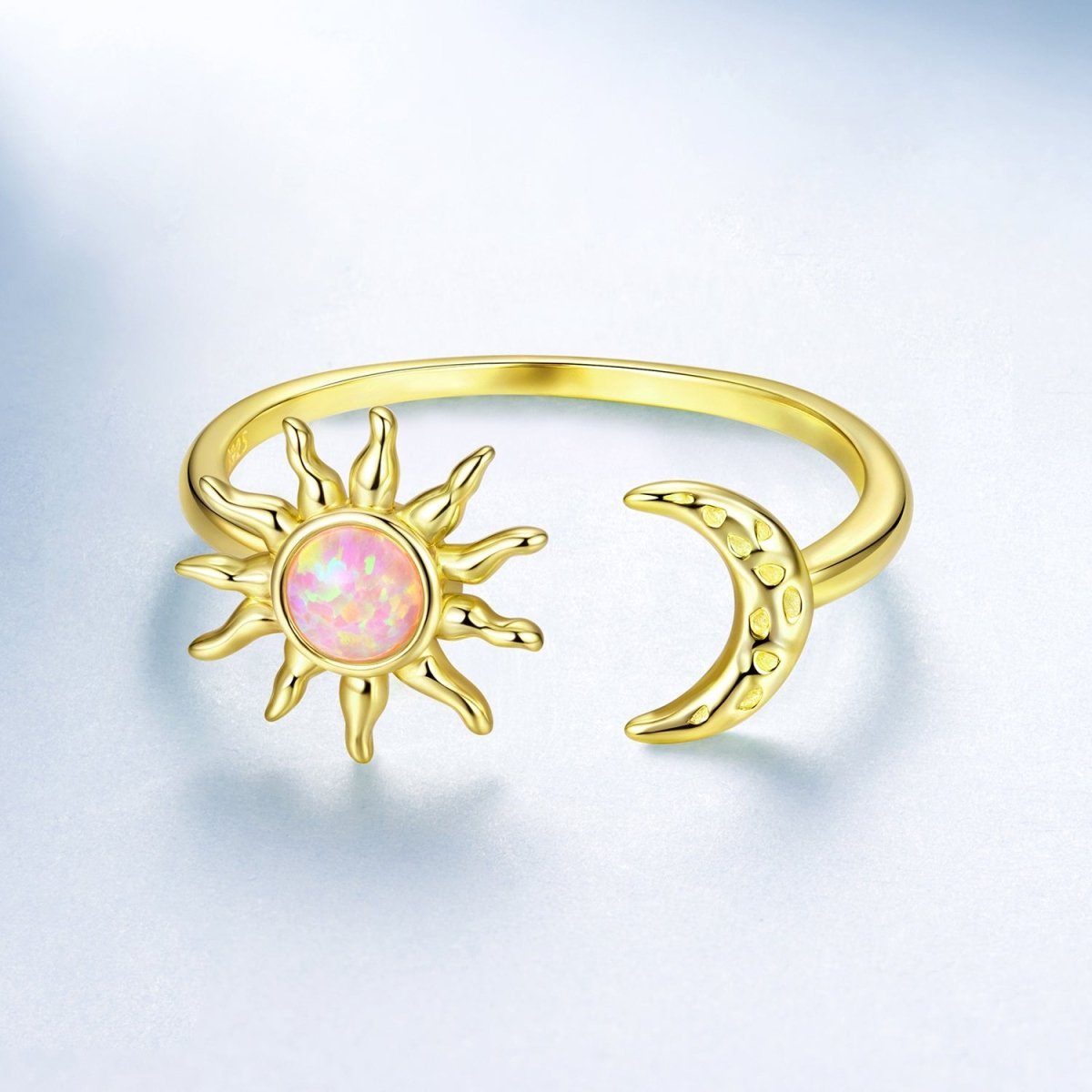 Bague Réglable Harmonie Soleil et Lune