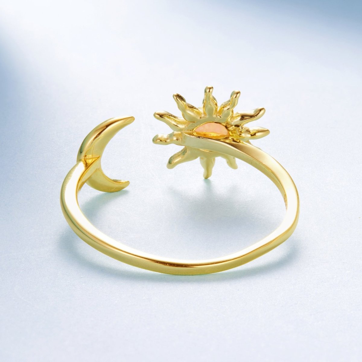 Bague Réglable Harmonie Soleil et Lune