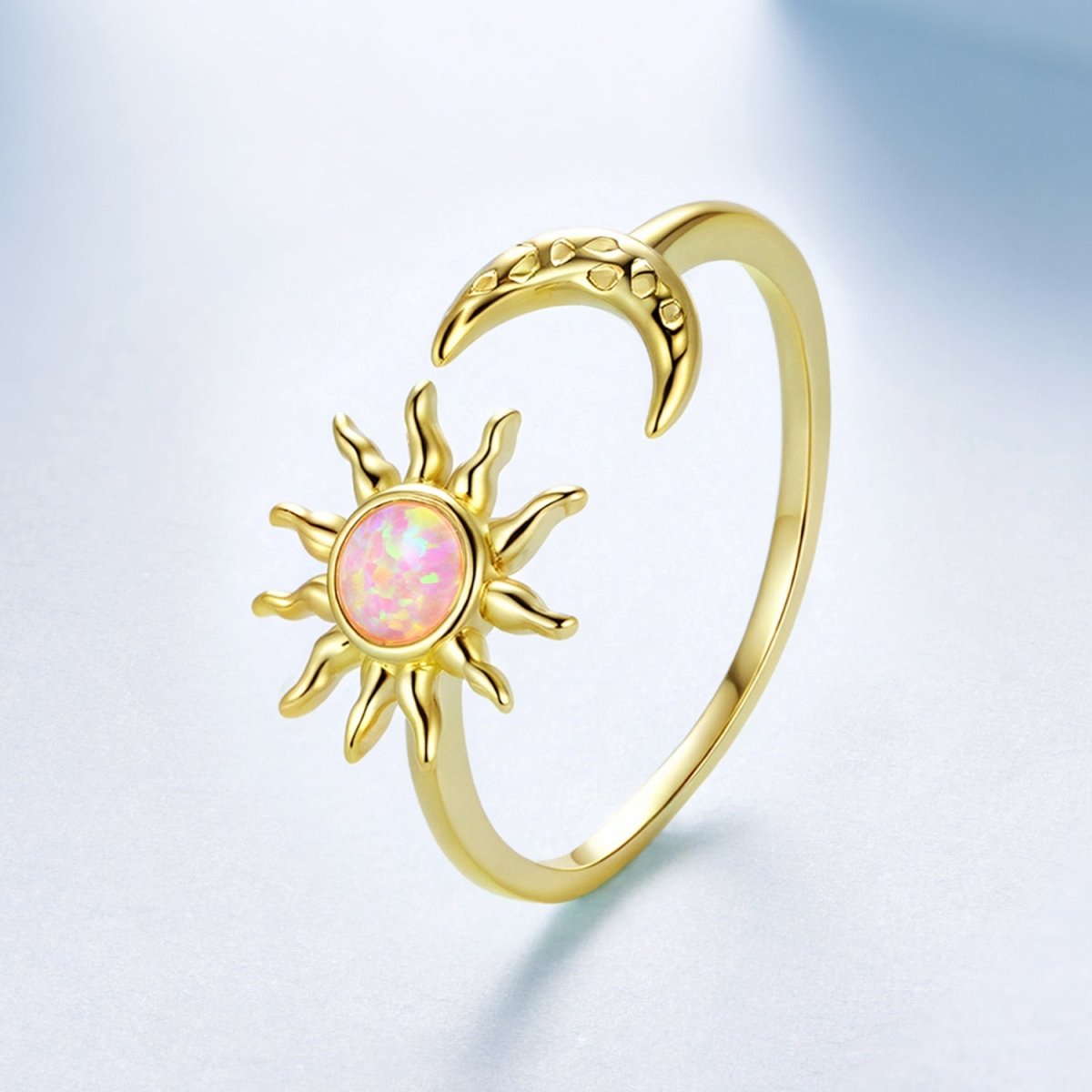 Bague Réglable Harmonie Soleil et Lune