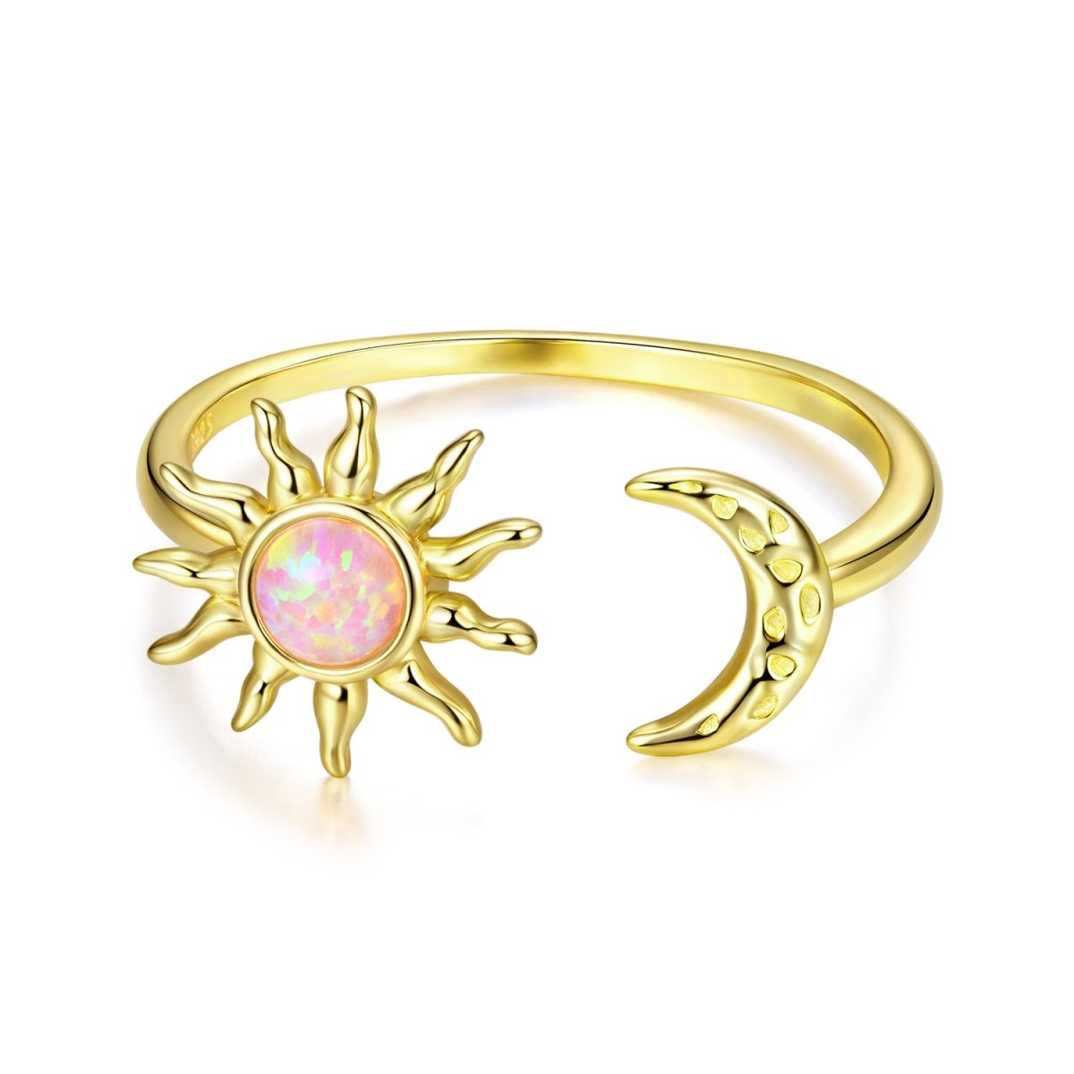 Bague Réglable Harmonie Soleil et Lune