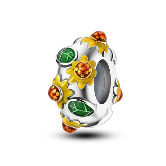 Charm Séparateur Tournesols en Fleurs