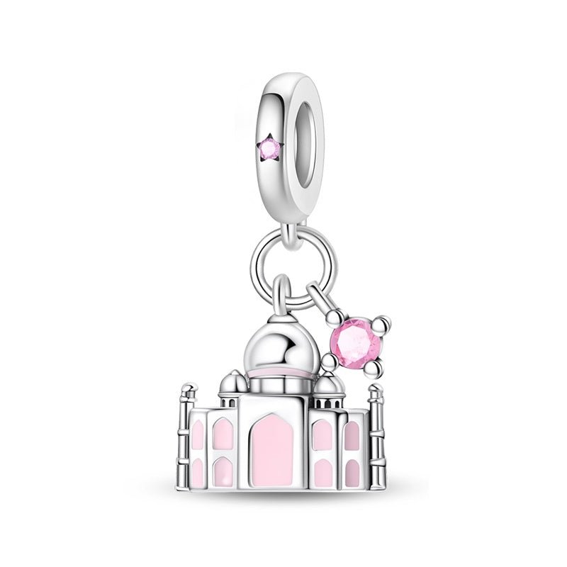 Charm Pendant Taj Mahal avec Accent de Cristal