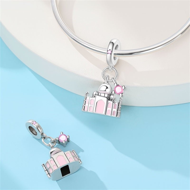 Charm Pendant Taj Mahal avec Accent de Cristal
