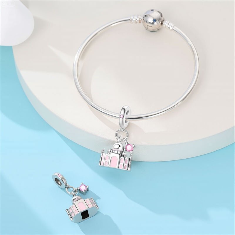 Charm Pendant Taj Mahal avec Accent de Cristal