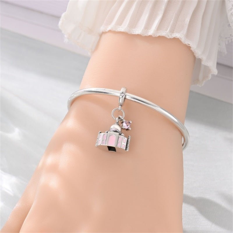 Charm Pendant Taj Mahal avec Accent de Cristal
