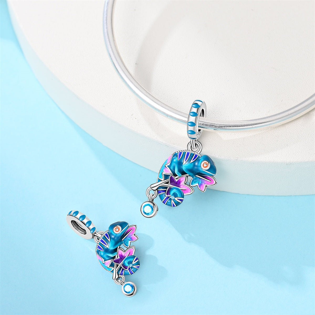 Charm Pendant Caméléon Thermochromique