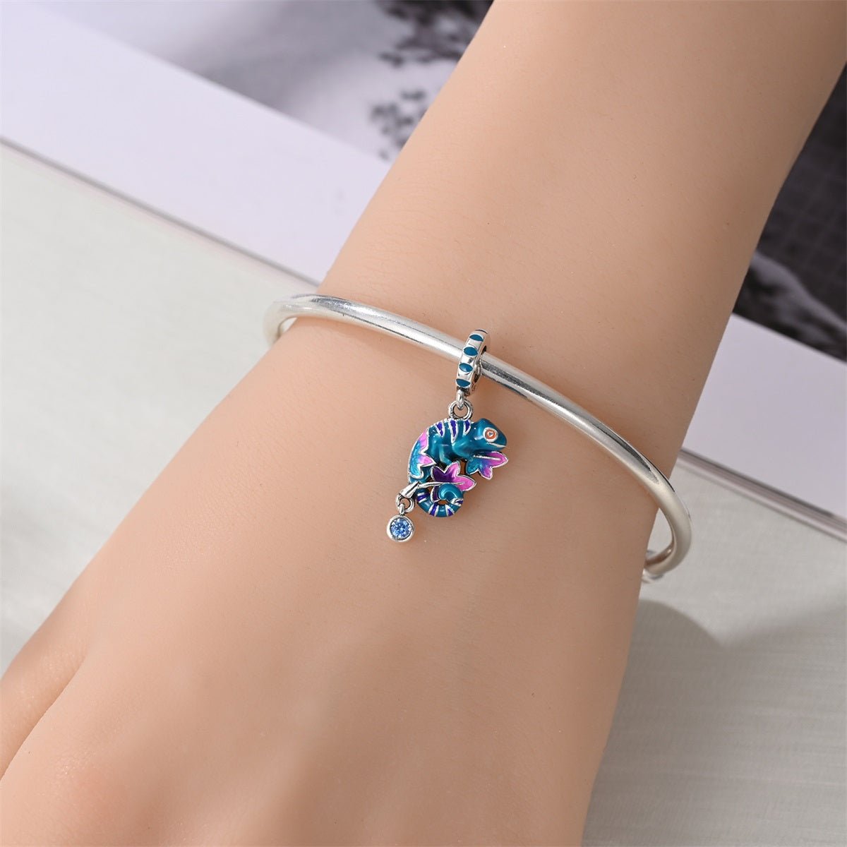 Charm Pendant Caméléon Thermochromique