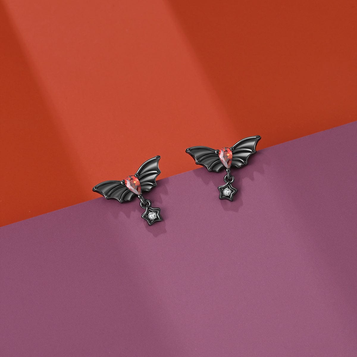 Boucles d'Oreilles Pendantes Chauve-Souris du Crépuscule
