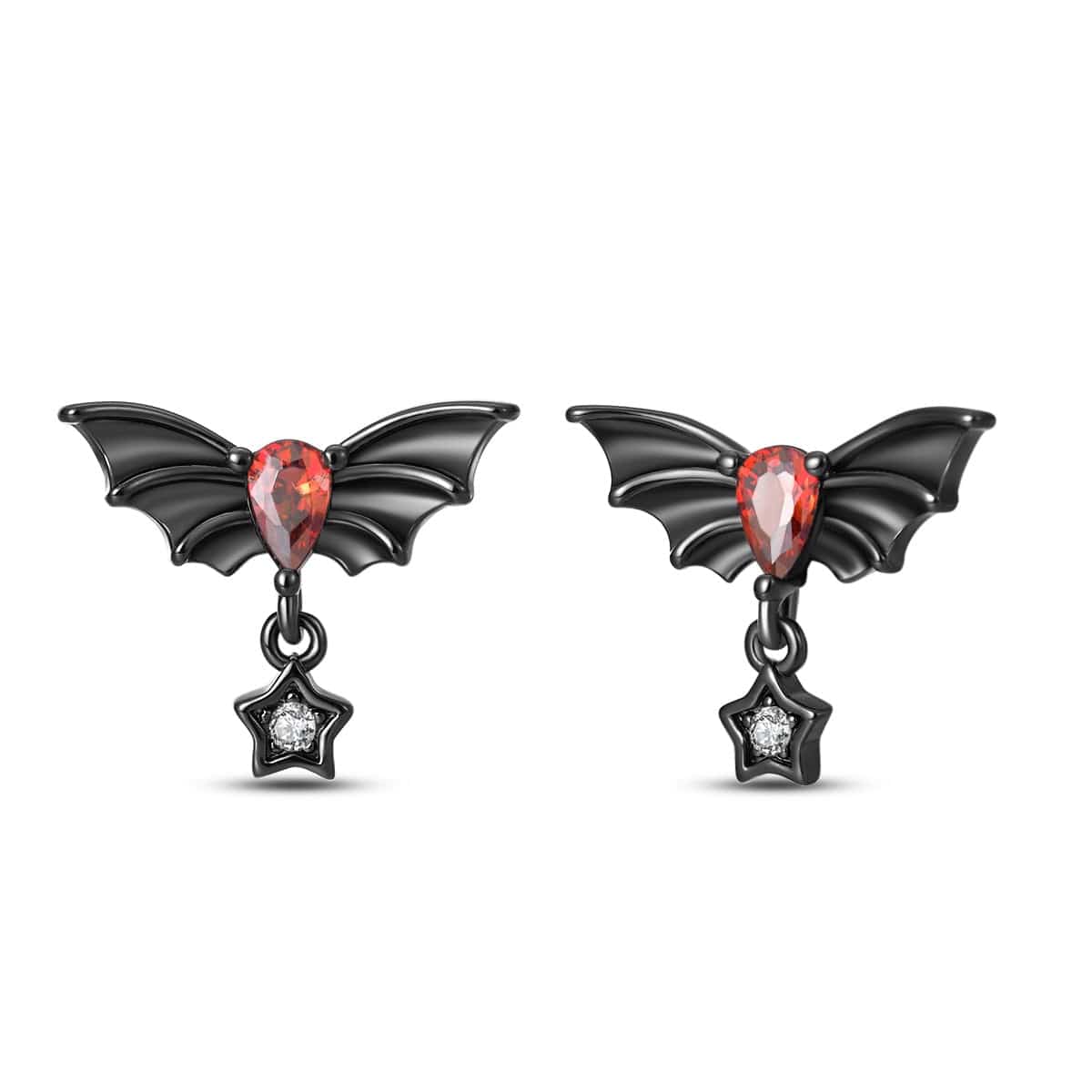 Boucles d'Oreilles Pendantes Chauve-Souris du Crépuscule